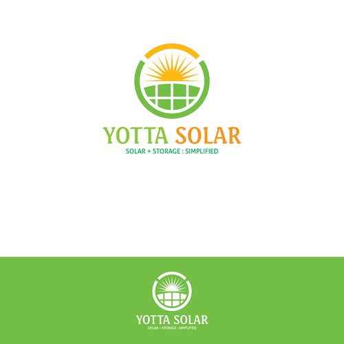 Solar energi logo concept