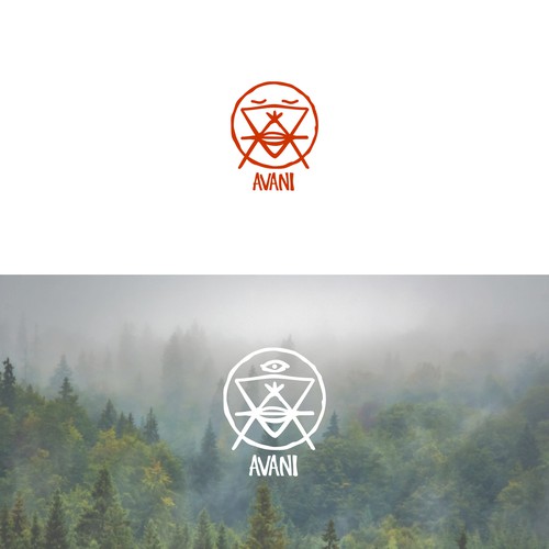 Avani logo concept for somewhat mystical, tribe like.