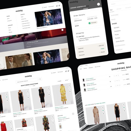 endelig e-commerce design