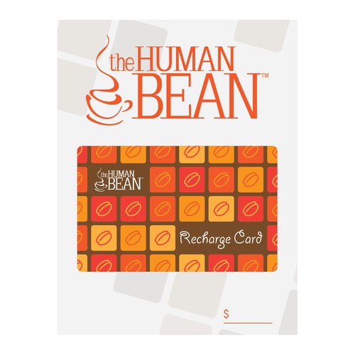 The Human Bean card design