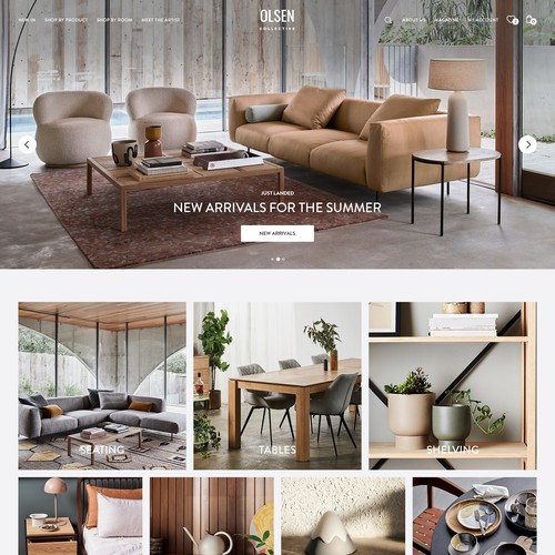 Web design for Interior Marketplace