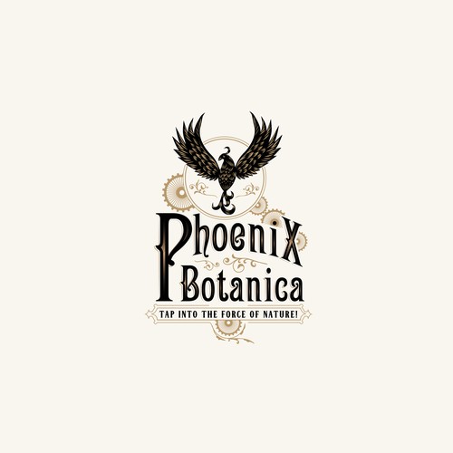 Steampunk Logo For Herbalist