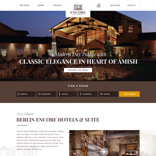 Elegant design for Amish Hotel