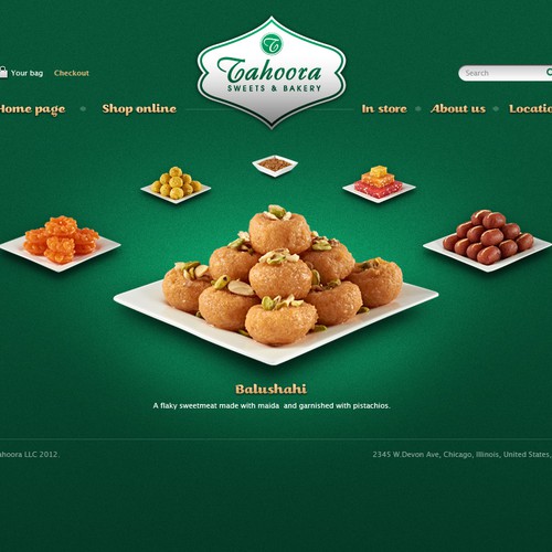 Help Tahoora Sweets & Bakery with a new website design