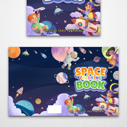 Book Cover - Concept Design of Space Coloring Book