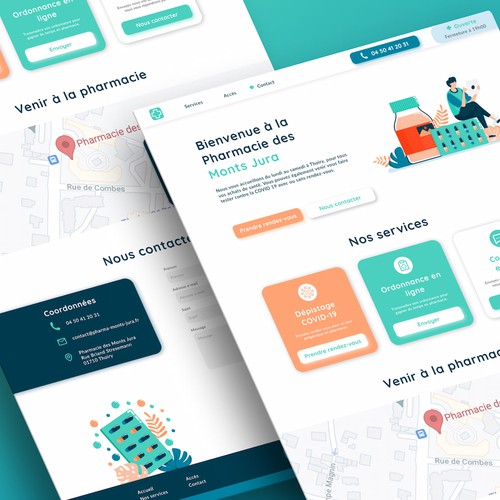 Webdesign d'un site de pharmacie
