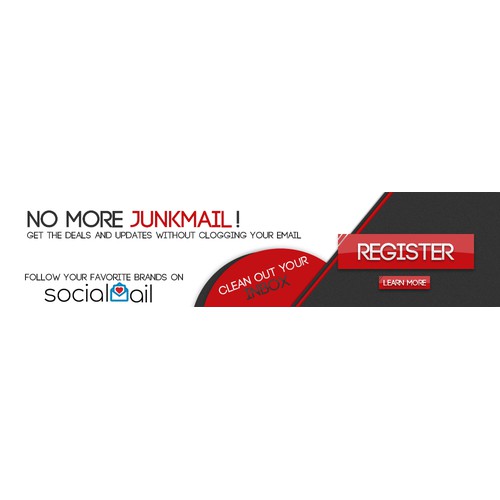 Sign up banner for socialmail