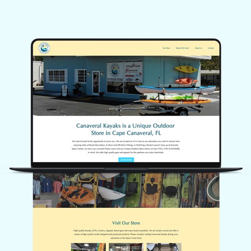 Canveral Kayaks Squarespace Website Design