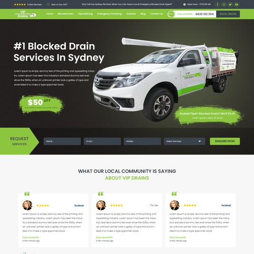 Plumbing Business Creating A Brand New Website & Business