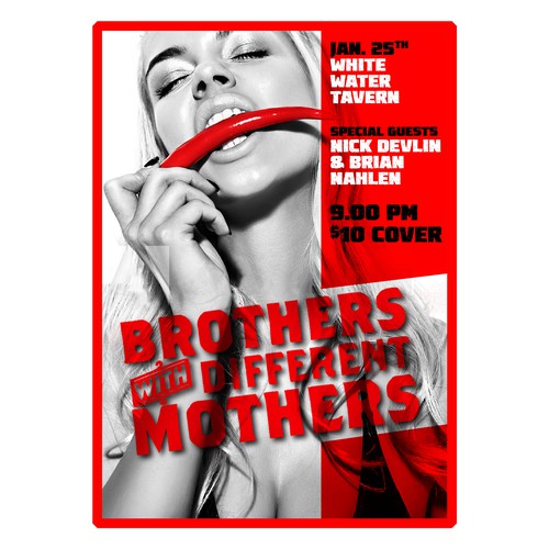 Poster for "Brothers with Different Mothers" band,