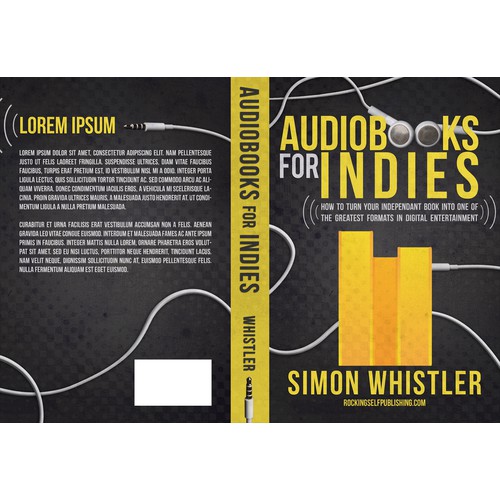 Create an impactful book cover about audiobook production for indie authors.