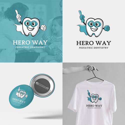 Hero Way. Logo for pediatric dental office 