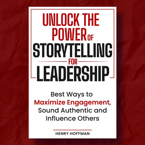 Unlock the power of storytelling for Leadership | Amazon Kindle e-Book cover design