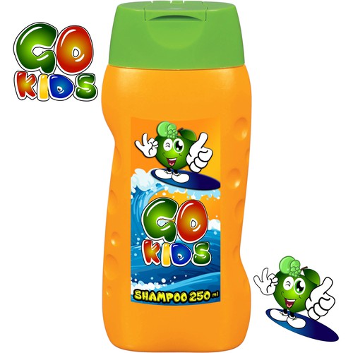 Label for kids shampoo