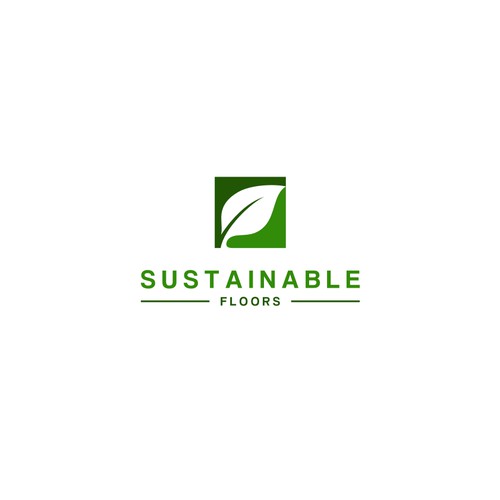 Green planet logo for concrete floor company