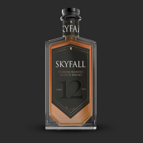 Label and bottle design for Scotch Whisky