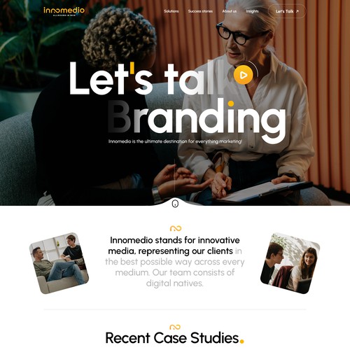 Homepage redesign for a marketing agency 