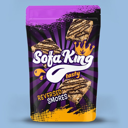 Modern, bold packaging desing concept for SofaKing