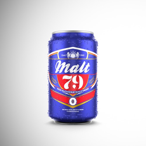 Non Alcoholic Malt Drink can design