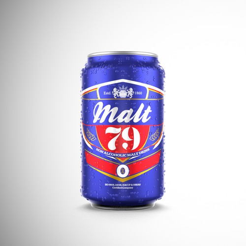 Non Alcoholic Malt Drink can design