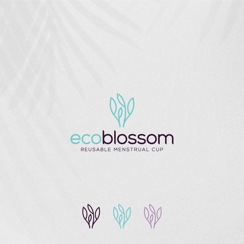 Logo for a company that sells reusable menstrual cups and other environmentally friendly female care products.