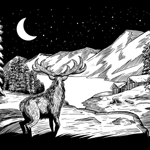 Illustration for Screenprint