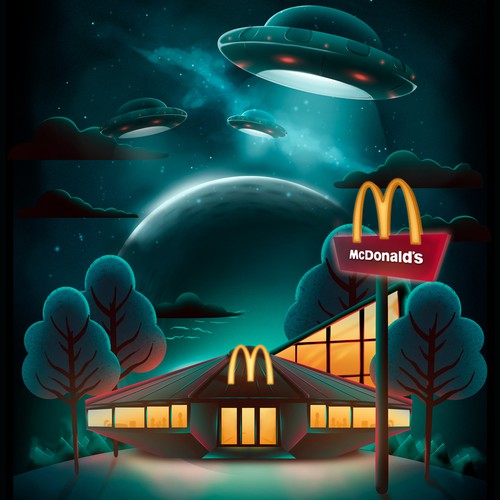 Illustration (Ufo Restaurant)