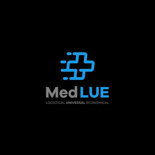 Modern and Fun logo concept for medical distribution company.