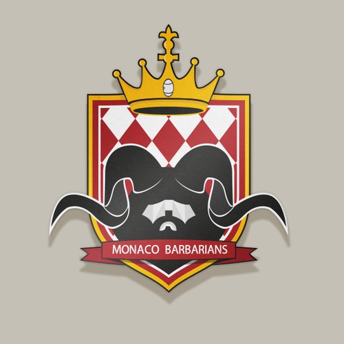 Create an everlasting logo for a new rugby club in Monaco