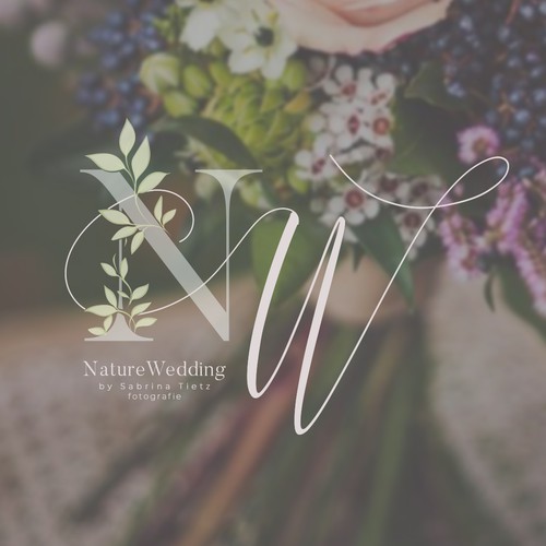 Elegant feminine monogram logo concept for NatureWeddings - Sabrina Tietz photographer