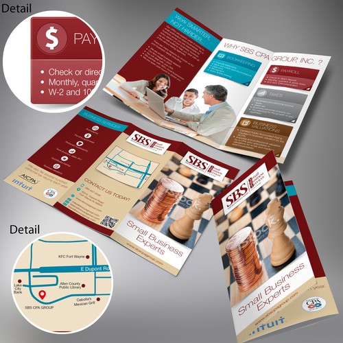 Professional, eye-catching brochure for clients with small to medium sized businesses