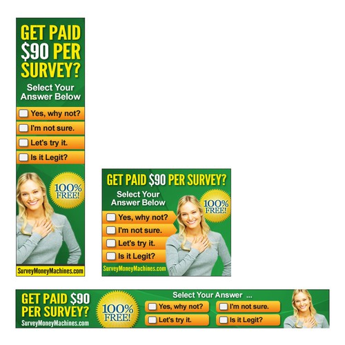 *Guaranteed!* SurveyMoneyMachines.com  needs a new banner ad