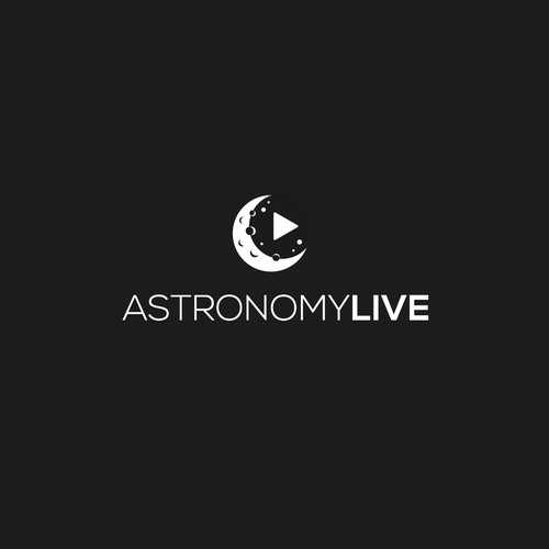 Logo for a youtube channel about astronomy live report
