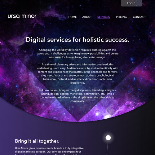 Futuristic Web Page Design