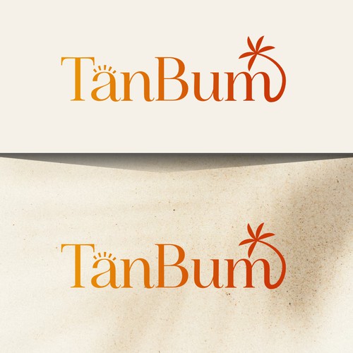 Logo for a tanning business