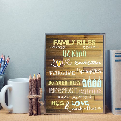 Family Rules Poster