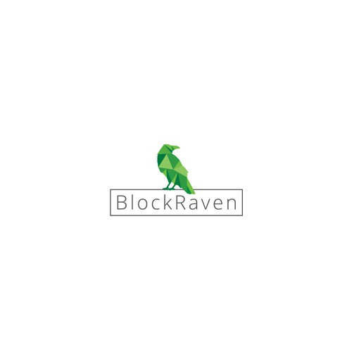 Logo concept for a crypto fund: BlockRaven