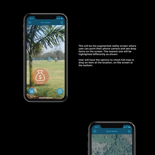 App Design for an augmented reality app