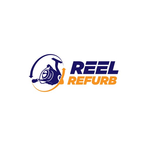logo concept for refurbish fishing reels
