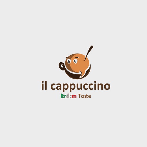 Design an innovative logo for an italian coffe-shops franchising