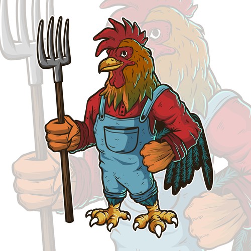 Rooster Mascot