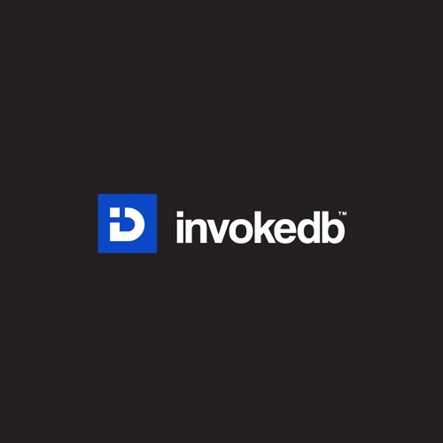 Minimalist Letter Mark Logo Design for invokeDB