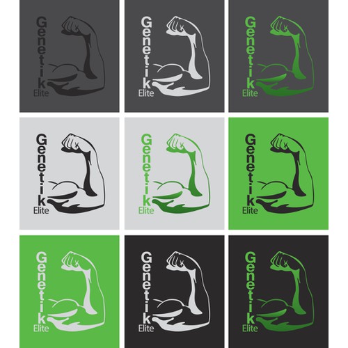 Logo concept for fitness web site. 