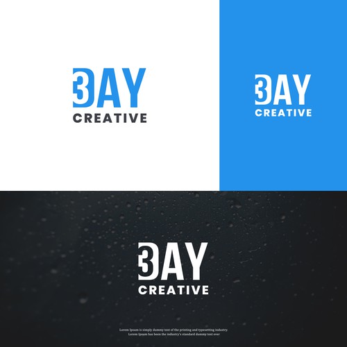 3 Day Creative logo design.