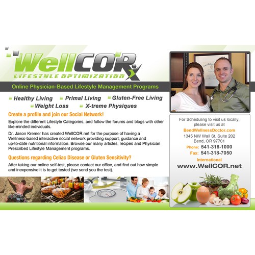New banner ad wanted for WellCOR (Lifestyle Optimization)