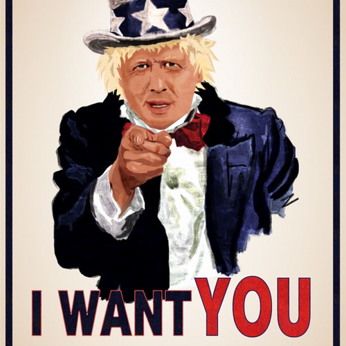 Boris Johnson as Uncle Sam