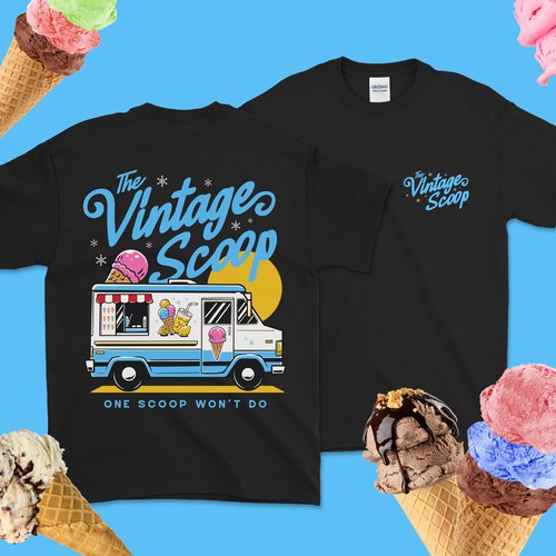 Ice Cream Company T-shirt Design