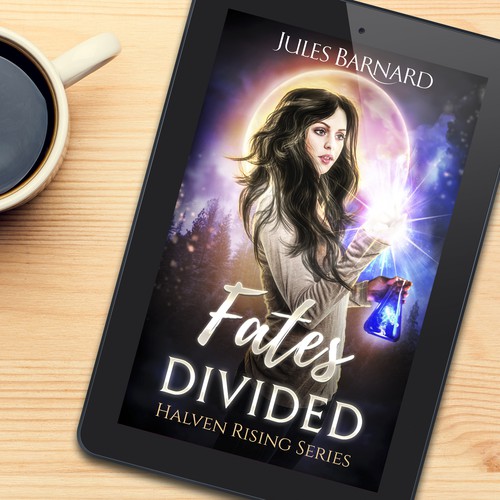 Book cover design for Fates divided
