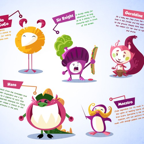 Create 5 Unique Mascots for Dingaling-a Free International Calling/Messaging App