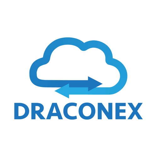 Simple 2-color cloud logo